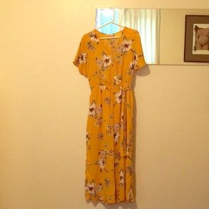 Sienna sky yellow jumpsuit M